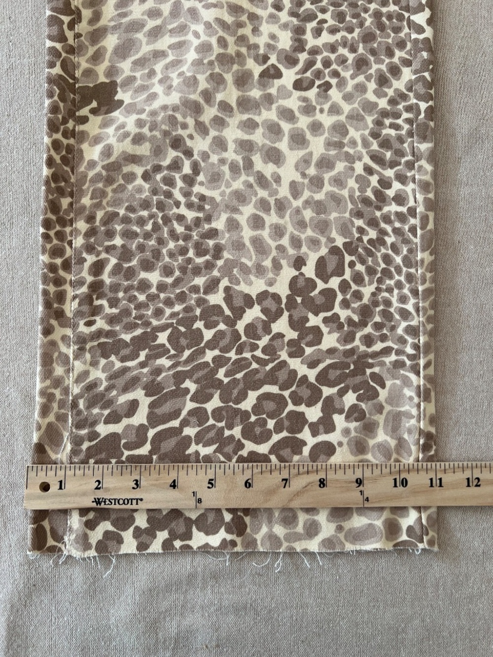 NWT OAT New York Light Leopard Print High Rise Wide Leg Jeans Cotton Size 12/31 - Picture 9 of 10